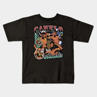 Canelo Alvarez Vintage Bootleg Kids T-Shirt